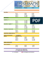 Lista de Precios Lai Natural Insumos Julio 22