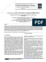 Detection of Driver Drowsiness Using Eye Blink Sen