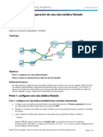 Configuring A Floating Static Route Instructions