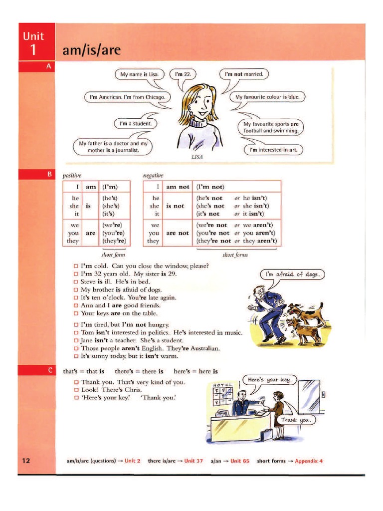 Am, Is, Are | PDF