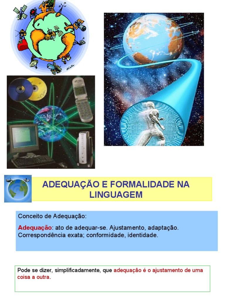 Adequação e Formalidade na Linguagem | PDF | Comunicação