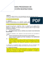 P-pr-13. - Programa de Proteccion Respiratoria Resumen