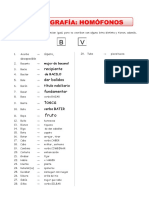 Diferencias ortográficas y semánticas