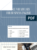 Finance Vocabulary For Business English