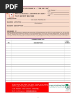 2018 Saudi Mechanical Code SBC 501 and The 2018 Saudi Fuel Gas Code SBC 1201 Plan Review Record