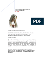 Mensaje de La Santísima Virgen María 18-4-2014