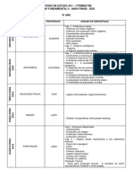 Roteiro de Estudos Fun. II 8º Ano
