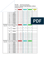 2122 - Exam Schedule For Students