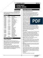 Stops Rust Enamel Brush: Technical Data SRT-02
