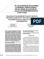 Efecto de la salinidad y pH en la biomasa y lípidos de Chlorella vulgaris