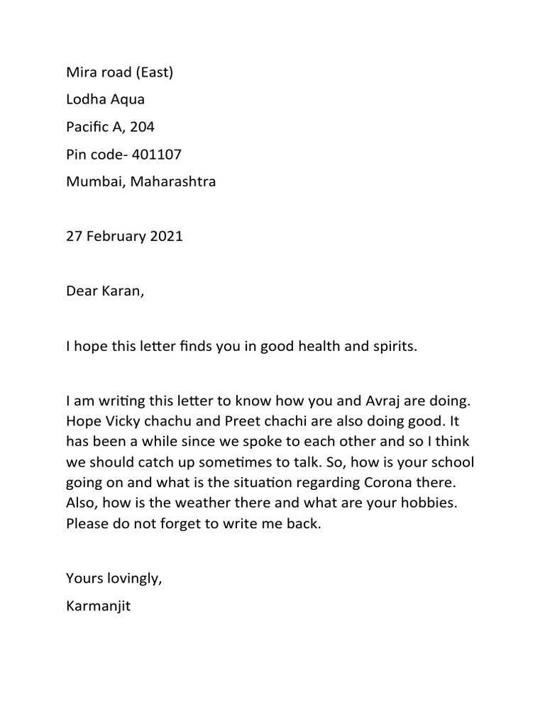 Letter Format | PDF