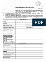 Application For Registration Form