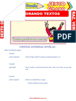 Elaborando Textos para Sexto Grado de Primaria