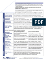 Occupational Profile Example 4 45 Year Old Client Evaluated in An Outpatient Clinic