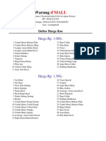 Daftar Harga Juni 2022