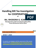 Handling BIR Tax Examination For COOPS EVR PDF