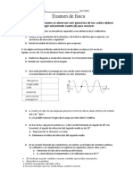 EXAMEN de Física Abril 2022