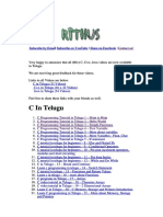 Learn C C Java in Telugu Rithus