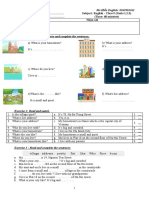 English Class 5 Units 1-3 Test Review