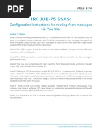 JRC Jue-75 Ssas:: Configuration Instructions For Routing Alert Messages Via Pole Star