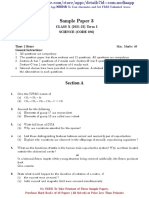 Sample Paper 3: CLASS X (2021-22) Term 2 Science (Code 086)