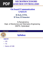 On Board Communication Unit-Iv: B.Tech, ETM, II Year, II Semester