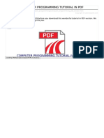 Computer Programming PDF Version