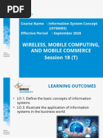 IS Concept 2020 - Session 18 - Wireless, Mobile Computing, and Mobile Commerce (T)