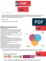 KMB CEC Pre Joining Learning Advisory