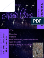 Roxo Escuro e Creme Glitter Convite Ingresso