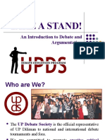 Take A Stand!: An Introduction To Debate and Argumentation