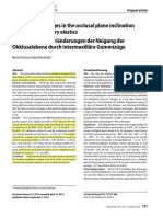 Therapeutic changes in the occlusal plane inclination using intermaxillary elastics Class II 고무줄 Class III 고무줄