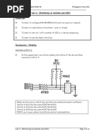 Lab 2 - Interfacing To Switches and LED's Objectives