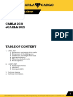 CARLA 2021 eCARLA 2021: Technical Data Sheet