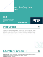 Recognizing and Classifying Daily Human Activities: Group-22