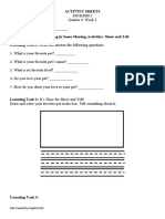 English 1 Activity Sheet Q4 W1