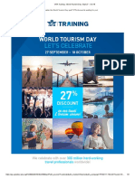 IATA Training - World Tourism Day - Sept 27 - Oct 18