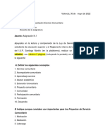 1ra Asignación Servicio Comunitario 2022-1