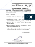 SIG-P°-02 POLITICA PREVENTIVA DE FATIGA Y SOMNOLENCIA Rev 04