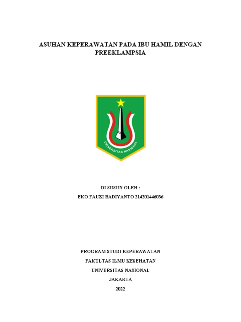 Asuhan Keperawatan Preeklamsia Ibu Hamil | PDF | Sains & Matematika