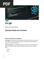 Fs QB: Question Bank and Answers