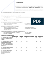 Questionnaire For Abhisekh Boby