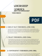 LEADERSHIP THEORIES