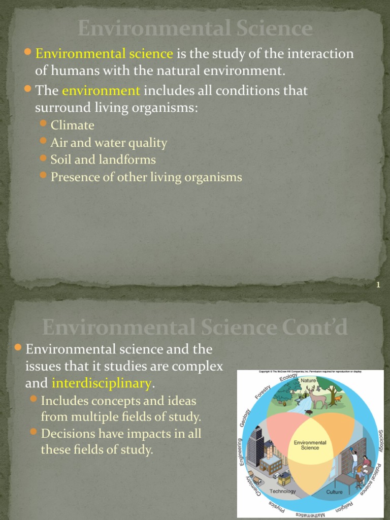Introduction To Environmental Science Pdf
