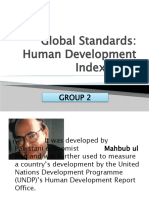 Global Standards: Human Development Index (HDI) : Group 2