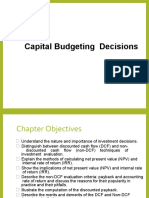 Capital Budgeting Decisions