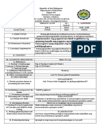 Republic of the Philippines Teacher Lesson Plan on Understanding Feelings