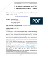 Comportamiento de Pacientes Con Sospecha de COVID-19 Ingresados en El Hospital Básico de Baba, Los Ríos, Ecuador