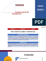 Semana 15 Razón de Cambio y Diferenciales