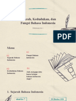 Sejarah, Kedudukan, Dan Fungsi Bahasa Indonesia